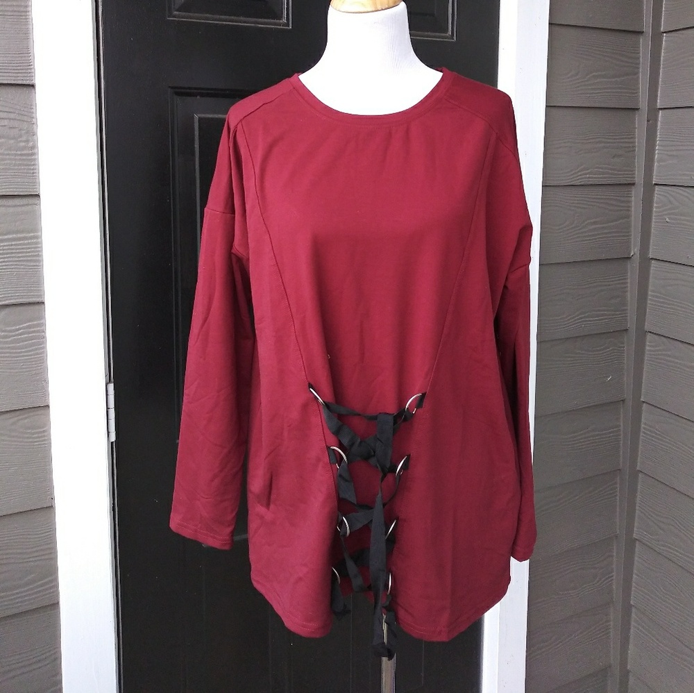 Very J Loose Fit Tunic Sweater